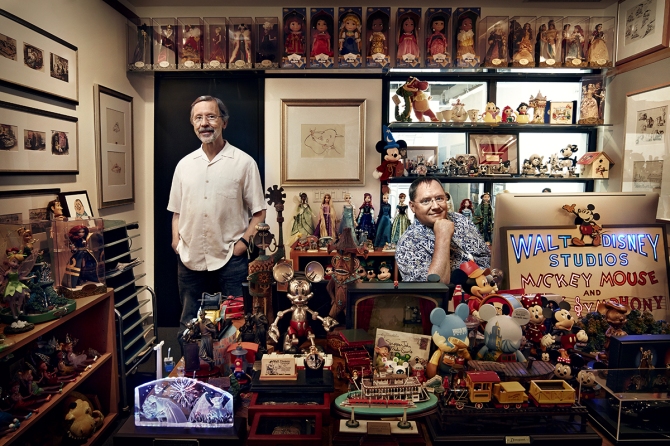 Ed Catmull visits John Lasseter’s office, filled with toys.