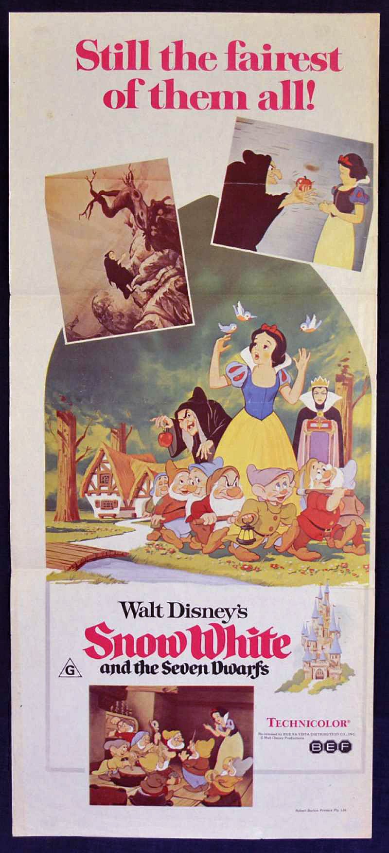 Poster for 'Snow White and the Seven Dwarfs' in 1937.