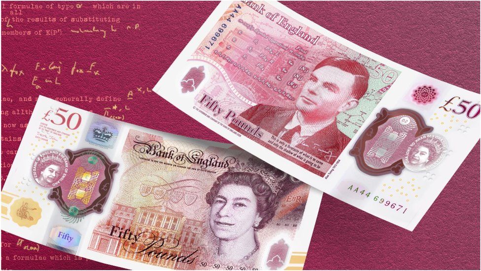 The banknote started circulation on 23 June 2021, Alan Turing's birthday.